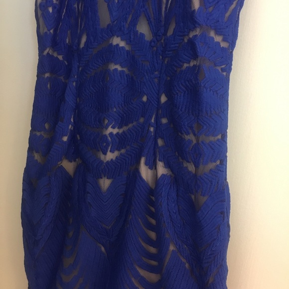 Vici Collection Cobalt Blue Majestic Lace Dress - Picture 3 of 6